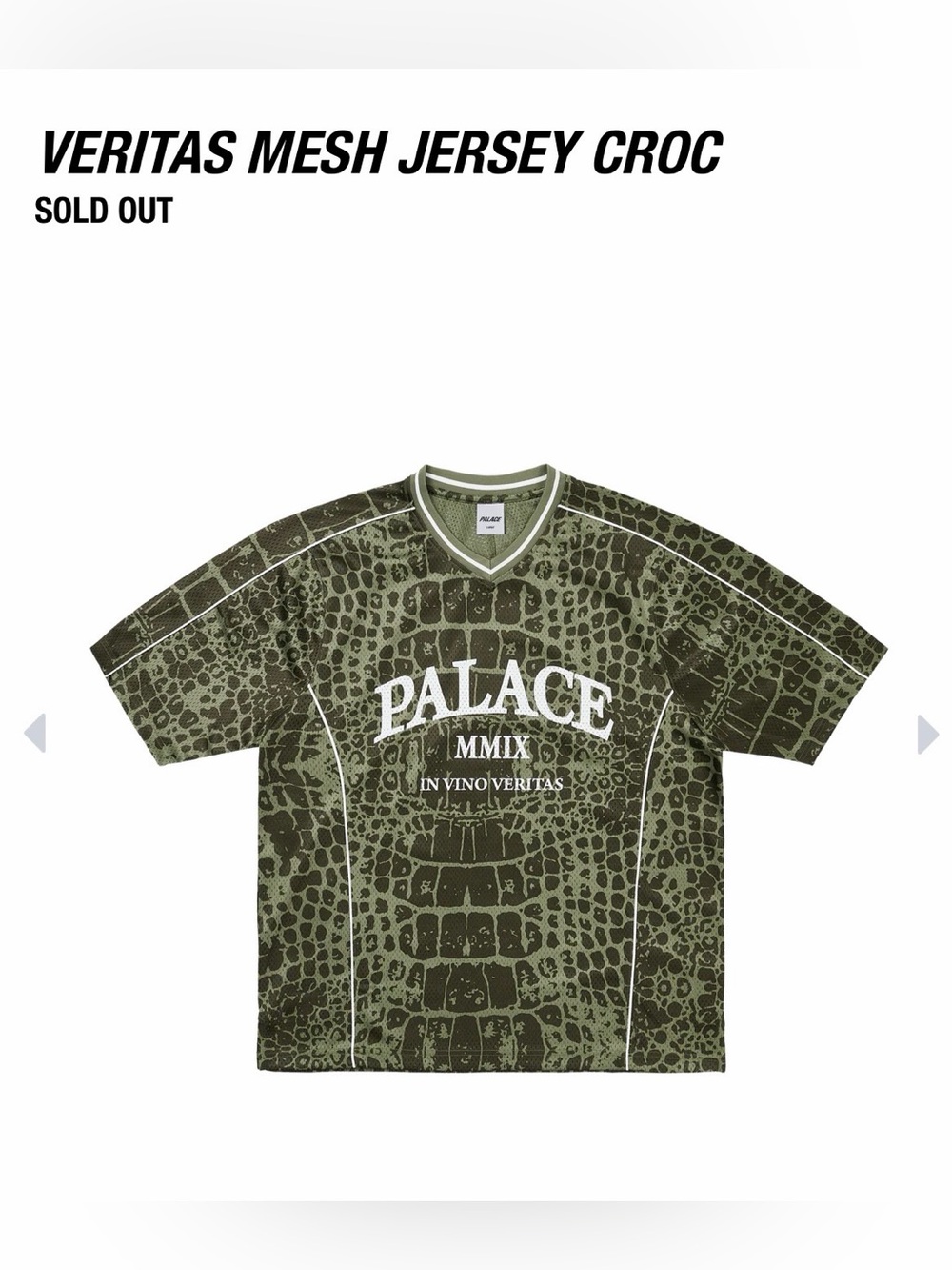 PALACE VERITAS MESH JERSEY CROC